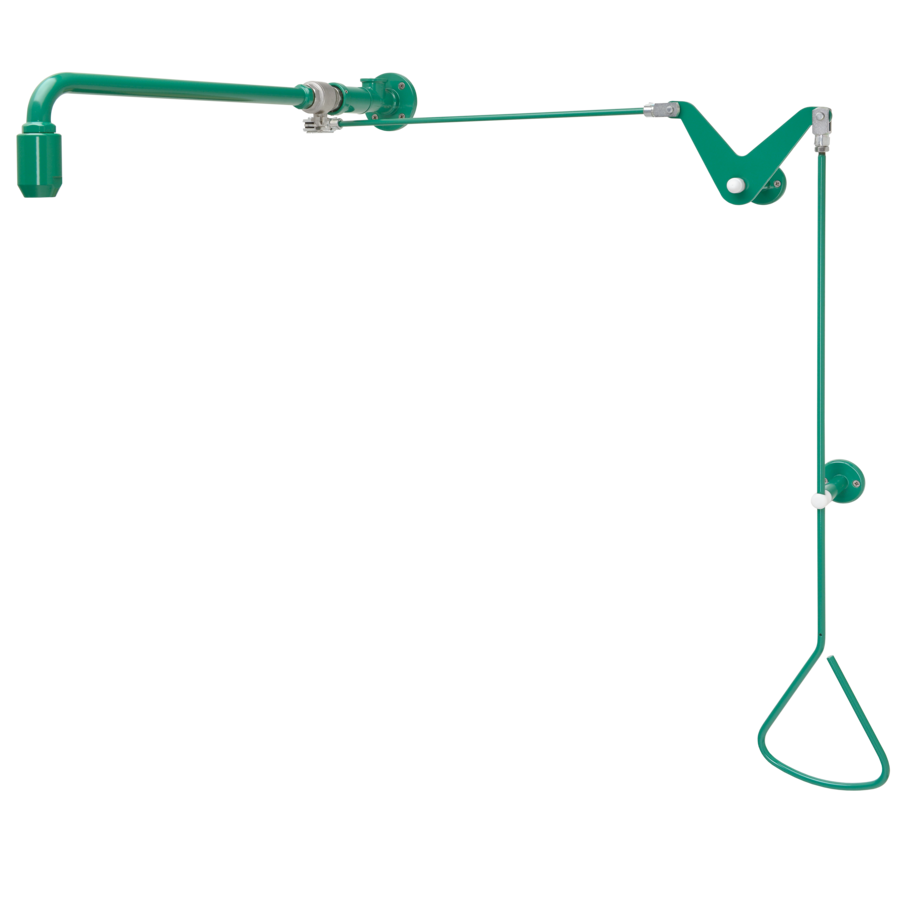 2030019025 - FAID0003 - EMERGENCYSHOWERS - Emergency shower activated by a pull-rod with water supply from ceiling or from left or right