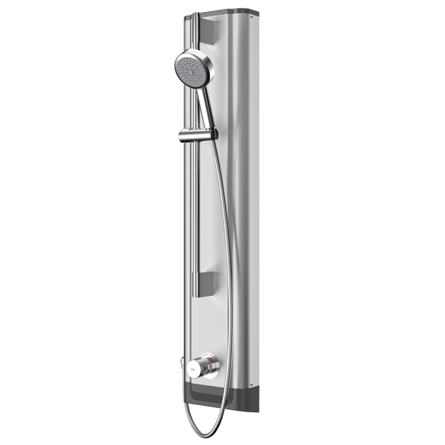 Barra de ducha de 700 mm regulable en altura, con soporte regulable para  ducha de mano