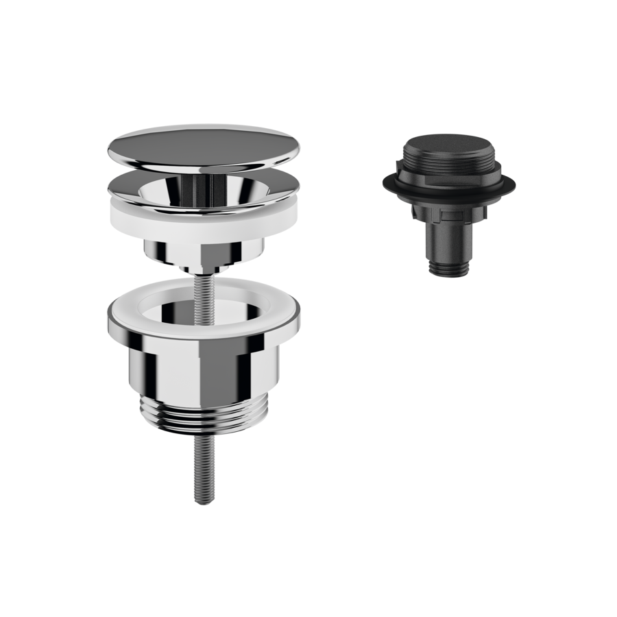 2030057337 - ZANMW0030 - RONDA - Dome waste valve, chrome-plated